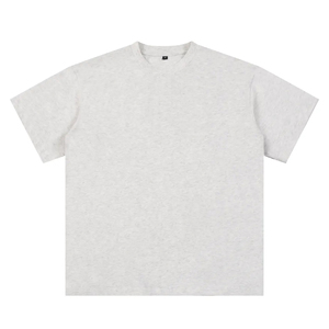 Heavyweight 280G Custom Logo Plain Blank Polyester/Cotton Men's Heat-Transfer Printing Sporty Knitted Oversized <b>Drop</b> Shoulder - Product Image 5