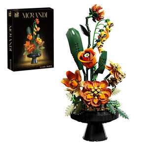 13112 963 Piezas, Bloques de Construcción de Plantas en Maceta Estilo Morandi, Adorno Floral, Ramo Ensamblado, Juguetes de Partículas Pequeñas, Regalo - Product Image 1