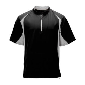 Wholesale Best Quality Sports Performance <b>Baseball</b> Jacket Short Sleeve Moisture Wicking Training Wear - Product Image 2