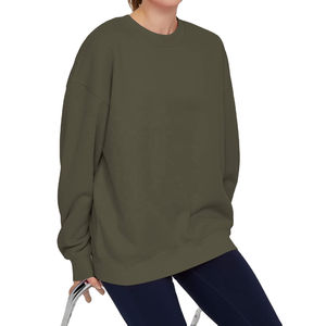 Sweat-shirt de sport personnalisé pour femme, respirant, confortable, en coton et polyester, col rond, vêtements de sport, prix abordable - Product Image 4