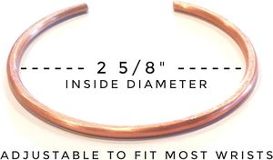 Brazalete de Cobre Geométrico Simple, Accesorio de Muñeca Moderno y Minimalista, Venta al por Mayor de Brazaletes de Cobre Puro - Product Image 3