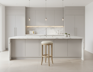 Table basse moderne en bois d'hévéa avec base ronde et design entièrement circulaire pour le mobilier de salon - Product Image 4