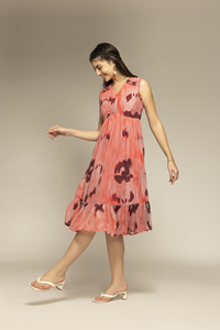 Vestido de Verano para Mujer, Estampado Rojo Cereza, Corte Evase, Vestidos de Playa para Vacaciones, Disponible a Precio Razonable - Product Image 2