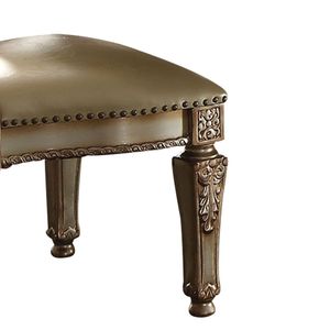 Set di 2 sedie da pranzo Bone e Gold Patina con finiture a borchie - Product Image 3