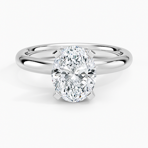 BOJ <b>Ring</b> 090 Oval Cut 925 <b>Silver</b> Halo Prong Stone <b>Solitaire</b> Diamond <b>Ring</b> 2ct D Color VVS1 Moissanite GRA Certified Low Price - Product Image 1