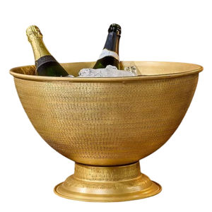 Cubetas de hielo metálicas para vino, cubetas de hielo para champán, cubetas de hielo doradas para champán para fiestas, bodas y celebraciones al precio más bajo. - Product Image 3