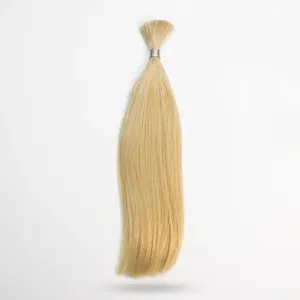 Extensiones de Cabello Humano Remy Rubio Liso en Paquetes, Cabello Natural para Fabricación de Pelucas, Uso en Salón, Longitud Personalizada - Product Image 1