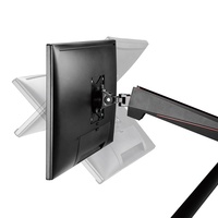 Soporte de Brazo para Monitor Dual para Juegos LDT39-C024, de Primera Calidad, con Abrazadera para Escritorio, Soporte VESA para PC, Compatible con la Mayoría de Pantallas de 17'' a 32''