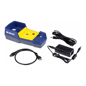 Kit d'accessoires d'alimentation pour lecteur de codes-barres Brady V4500 avec support et câble de charge USB - Product Image 2