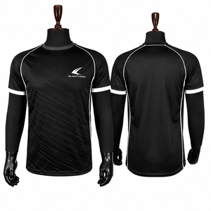 Camiseta Deportiva Personalizada al por Mayor con Cuello Redondo y Sublimación Completa, Manga Corta, Nombres y Números de Jugadores, 160 GSM, 100% Poliéster, Tejido Elástico en Cuatro Direcciones - Product Image 3