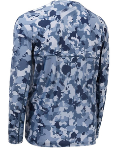 Chemise de performance pour hommes adultes à manches longues, camouflage, respirante, séchage rapide, UPF50, antibactérienne, en polyester, pour l'extérieur - Product Image 5