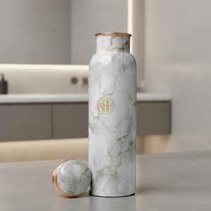 Exclusive 750ml Metal Pure Copper Water <b>Bottle</b> Anti-Bacterial Leakproof Lightweight Durable Design Factory Wholesale Exporter - Product Image 5