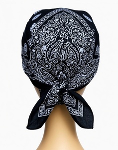 Bold Magenta <b>Bandana</b> Cap with Black Modern Street Fashion - Product Image 6