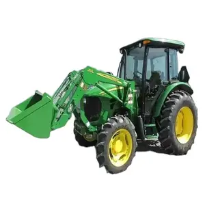 Second hand tractors 185hp 140hp 120hp 4wd tractor agricultural farm John deer tractor with rotary machine
