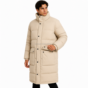 Veste d'hiver longue imperméable pour homme, parka épaisse et chaude, rembourrée, coupe-vent, à capuche, pour le ski, la neige, les activités de plein air, style décontracté, grande taille - Product Image 3
