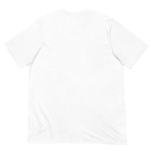 Camiseta Unisex Azul con Gráficos Blancos, Cuello Redondo, Algodón Suave, Manga Corta, Informal, para Uso Diario, Moda Urbana - Product Image 2