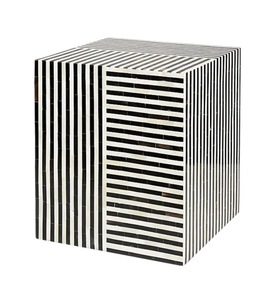 ILAHI's Bone Inlay <b>Drawer</b> Table Modern Design Agate Detailing Three-layer <b>Storage</b> Portable Home Furniture - Product Image 5