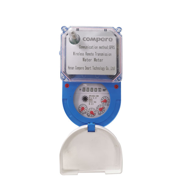 DN15 IOT AMR Wireless Smart Prepaid Water Meter Single Phase GPRS Water Flow Meter Remote Reading IP68 Protection ISO9001