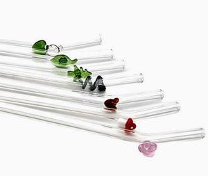 Handmade Eco-friendly Reusable <b>Clear</b> Bent Glass Straw for Bar Accessories Coffee Shops Hotels & Daily Use - Product Image 3