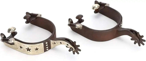 1 Par de Espuelas de Acero Inoxidable para Equitación Estilo Vaquero Occidental, Exquisitas Espuelas Ecuestres de Fábrica - Product Image 2
