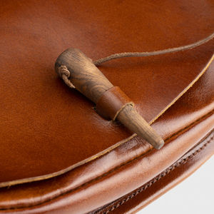 Pochette en cuir médiévale vintage, accessoire de costume pour reconstitution historique, sac à bandoulière en cuir d'inspiration médiévale - Product Image 3