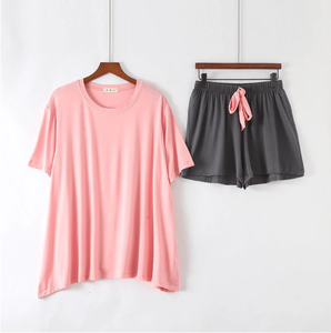 Ensemble de pyjama long pour femmes, imprimé tendance, vêtements de détente, chemise de nuit douce pour la peau, combinaison de nuit pour femmes, grande taille - Product Image 3