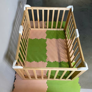 Customizable Modern Gray Pine <b>Playpen</b> <b>Baby</b> Crib Versatile Kids' <b>Playpen</b> for Bedroom Living Room Meeting Customer Requirements - Product Image 5