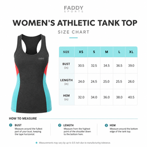 Women's Color Block Athletic Yoga Tank <b>Top</b> Racerback Slim Fit Gym Workout Sleeveless Shirt Quick Dry Breathable Sports Vest - Product Image 6