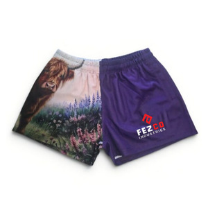 Pantalones Cortos Deportivos de Poliéster con Cintura Elástica y Estampado Personalizado para Adultos - Antibacterianos, con Logotipo Personalizado e Impresión Digital - Product Image 3