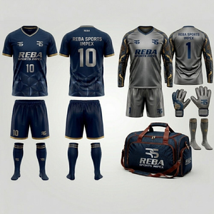 Professional Football Soccer Set Jersey Shorts <b>Socks</b> Custom Team Uniform Durable Sportswear Kit - Product Image 5