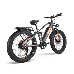 Full Suspension Mountain Fat Ebike 750w Fat <b>Tire</b> E-bike Hybrid Ebike 20inch Electric Dirt Bike Adult - Product Image 2