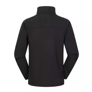 New Custom Design Autumn Men's Canvas Stand Collar Softshell <b>Jacket</b> For Men <b>Zip</b>-<b>Up</b> <b>Jacket</b> with Front Logo - Product Image 5