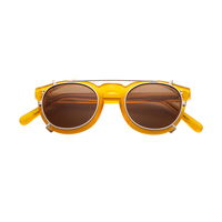 Lunettes de soleil polarisées pour adultes, mode homme femme, lunettes de soleil en acétate Mazzucchelli, lunettes de soleil à clipser