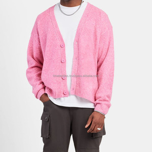 Pull-over en tricot à col en V pour homme, de qualité supérieure, très vendu, personnalisé, décontracté, ample, confortable, uni, chaud, pour l'hiver - Product Image 1