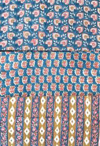 Tela de Algodón 100% Transpirable, Estampada a Mano, Hecha a Mano en Jaipur, Tradicional, Ecológica, con Estampado de Bloques - Product Image 4