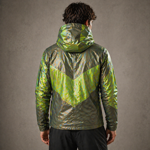 Veste coupe-vent réactive à la chaleur avec fermeture éclair, design personnalisé, tissu réactif à la chaleur, vert, pour hommes, fournisseur OEM - Product Image 6