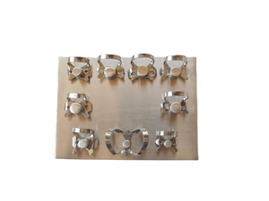 Complete Dental Rubber Dam Isolation Kit with Stainless Steel Rubber Dam <b>Frame</b> Punch <b>Clamp</b> Forceps Assorted <b>Clamps</b> and Placement - Product Image 3