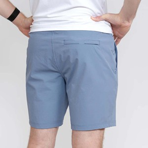 Shorts de Color Sólido, Bajo MOQ, en Stock, con Logotipo Personalizado Impreso, 100% Algodón, Shorts Casuales de Fitness para Hombre - Product Image 6