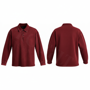 Polo à manches longues respirant et tendance, col boutonné, doux et confortable, pour un usage décontracté et en extérieur – Vente chaude - Product Image 6