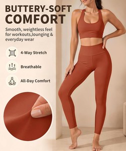 Leggings Deportivos de Cintura Alta para Mujer, Suaves y Elásticos, para Yoga, Fitness, Entrenamiento, Gimnasio, Running, Ropa Deportiva Flexible y Cómoda - Product Image 2