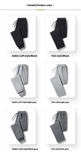 Pantalon de survêtement polaire chaud pour l'extérieur en hiver, pour diverses activités, avec impression en relief, taille mi-haute, fermeture à cordon de serrage, coupe ample, style urbain - Product Image 5