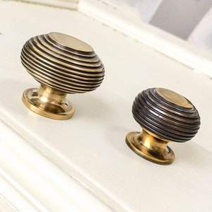 Brass Metal Door Handle Knobs Durable Eco-Friendly Stylish Round <b>for</b> Modern <b>Home</b> Interiors <b>for</b> Bedrooms and Hotels - Product Image 1