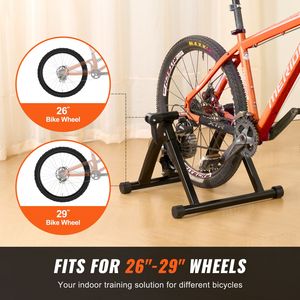 Portable <b>Cycling</b> Stand Fluid Stationary Bike Trainer with Noise Reduction Flywheel for 26\" 29\" Wheels - Product Image 2