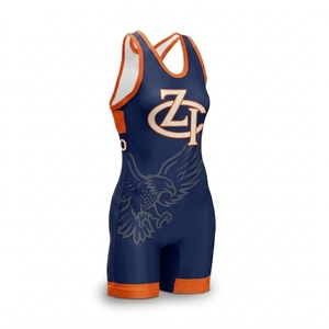 Combinaisons de lutte pour femmes PRO, durables, respirantes, avec coutures renforcées à points plats, uniformes de lutte de compétition pour femmes - Product Image 2
