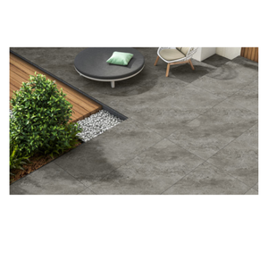 กระเบื้องพอร์ซเลนลายหินสีเทา ขนาด 600x1200 มม. หนา 10 มม. กันน้ำ ผิวด้าน สำหรับปูพื้นและผนัง ใช้ในโครงการที่อยู่อาศัยและเชิงพาณิชย์ - Product Image 4