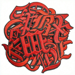 Parche de tela bordado con logotipo personalizado para ropa, sombreros, bolsos, suministro al por mayor de fábrica - Product Image 3