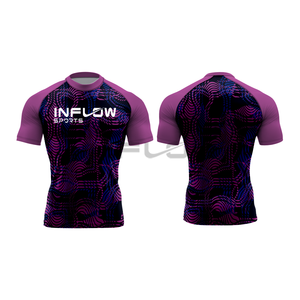 Rashguard MMA à manches longues unisexe, rashguard de compression avec protection anti-UV, tissu respirant et à séchage rapide pour les sports nautiques - Product Image 5