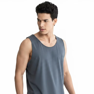 Nouveau Débardeur de Sport Respirant Tendance 2026 pour Hommes – Vêtements de Fitness Musculation Grande Taille Tricotés Imprimés – Vente en Gros - Product Image 6