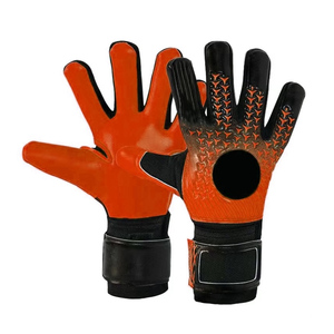 Gants de gardien de but pour enfants, coupe négative, rouge et noir, avec grip en silicone imprimé et latex, pour jeunes gardiens - Product Image 6