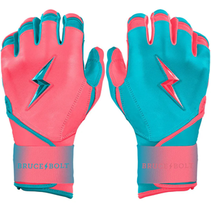 Guantes de Bateo de Béisbol Profesionales Bruce Bolt de Calidad Superior, Cuero Dividido Premium, Antideslizantes, Diseño de Logotipo Personalizado, para Infield - Product Image 1